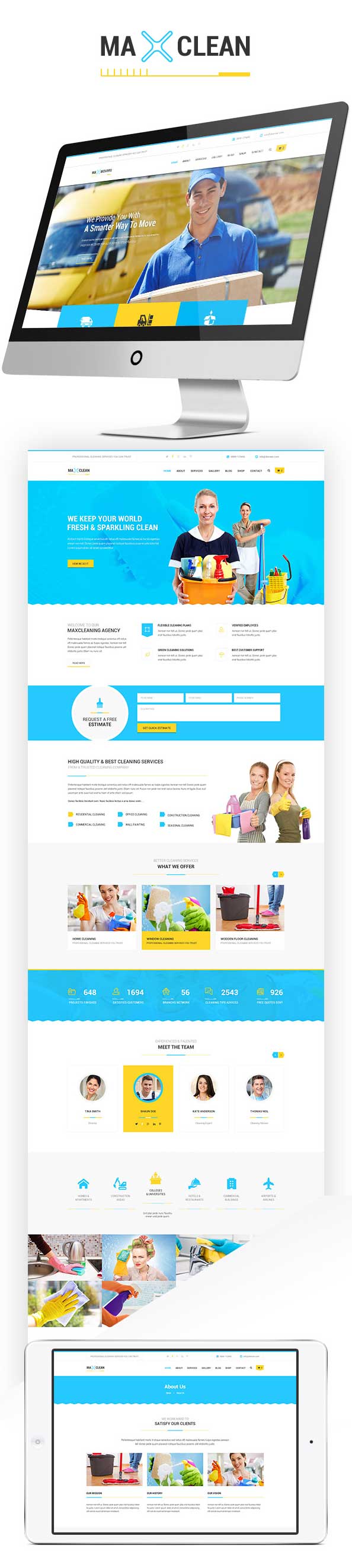 Max Cleaners & Movers - HTML Template - 1
