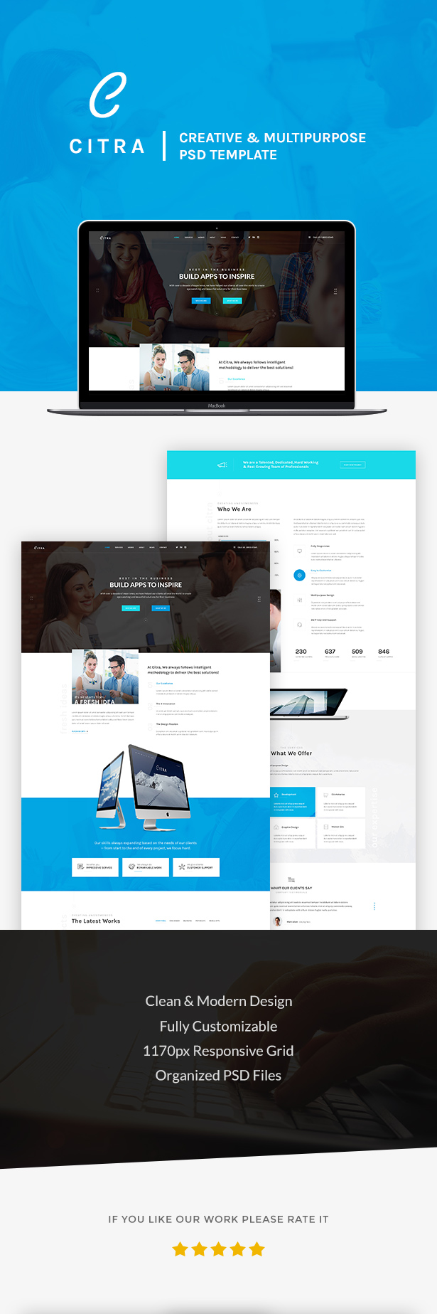 CITRA -  Business PSD Template - 1