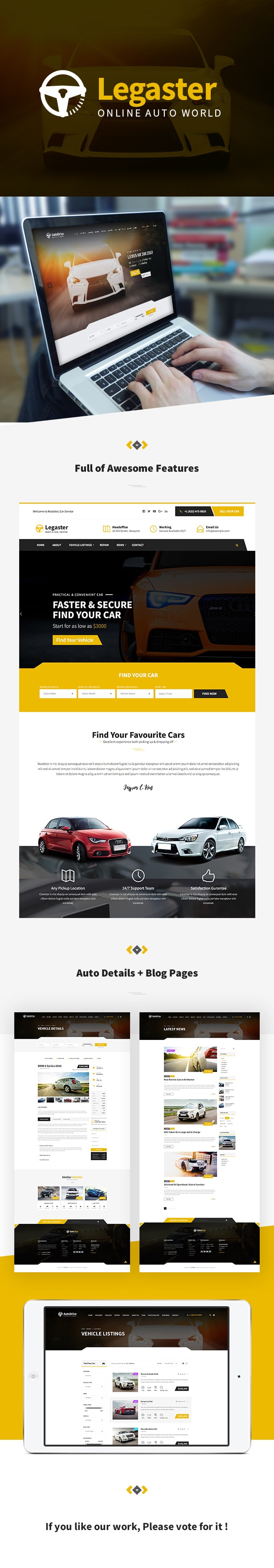 Legaster - Automotive HTML Template - 1