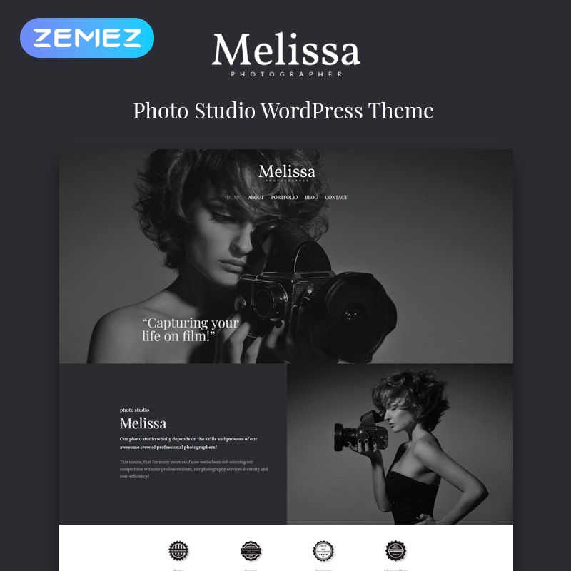 Melissa - Photography Multipurpose Creative Elementor WordPress Theme