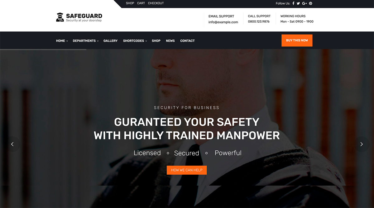 Safeguard - Security & Guard Theme