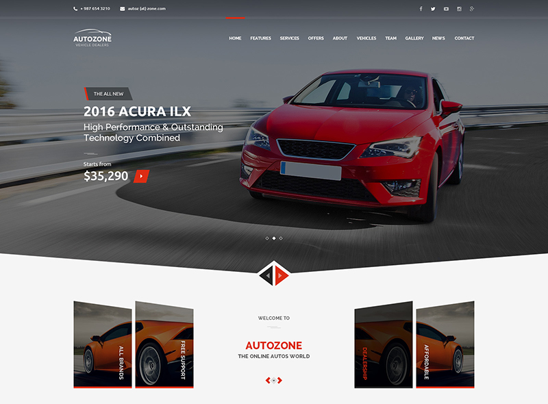 Autozone – Automotive Car Rental WordPress Theme