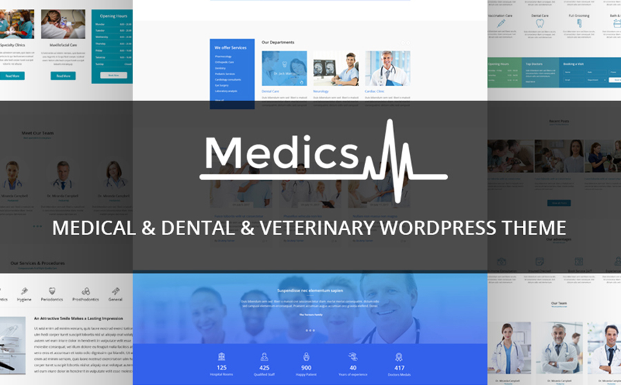 Medics - Medical & Dental & Veterinary WordPress Theme WordPress Theme
