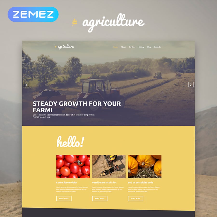 Agriculture WordPress Theme 