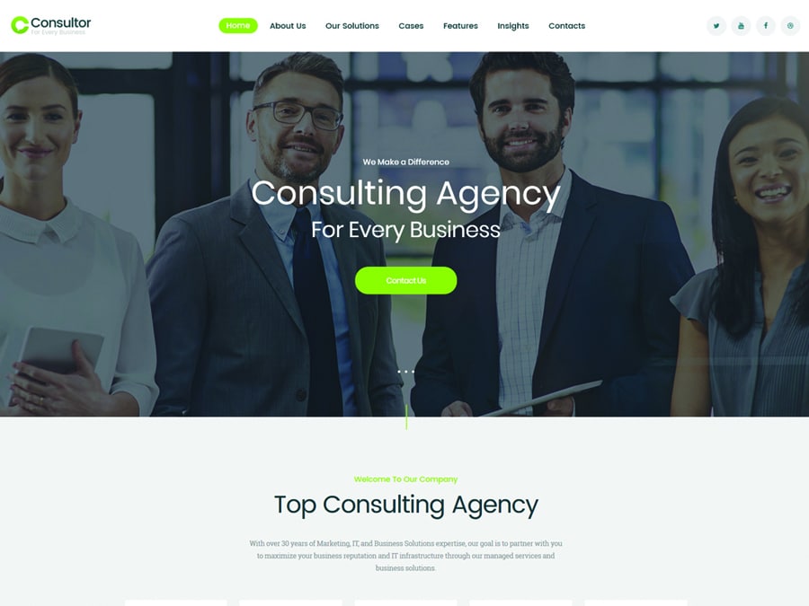 Consultor | A Business Consulting WordPress Theme