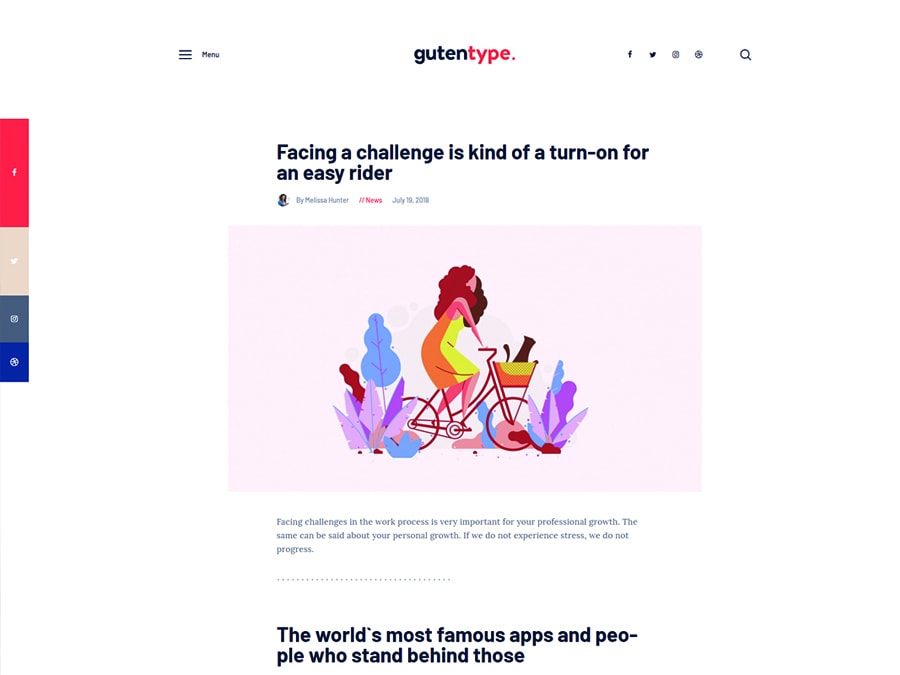 Gutentype | A Trendy Gutenberg WordPress Theme for Modern Blog