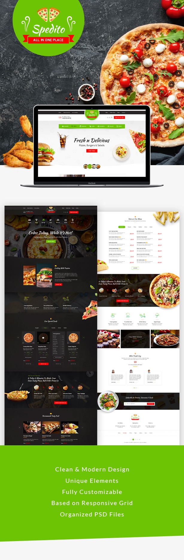 Spedito - Ordering Fast Food PSD - 1