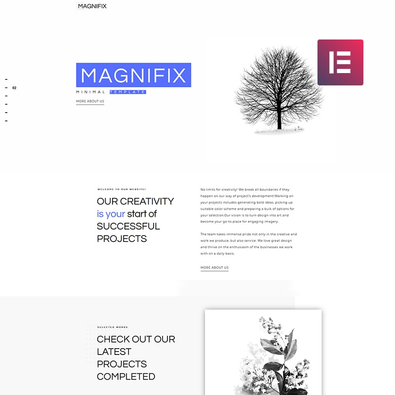 Magnifix - Creative Minimal Elementor WordPress Theme