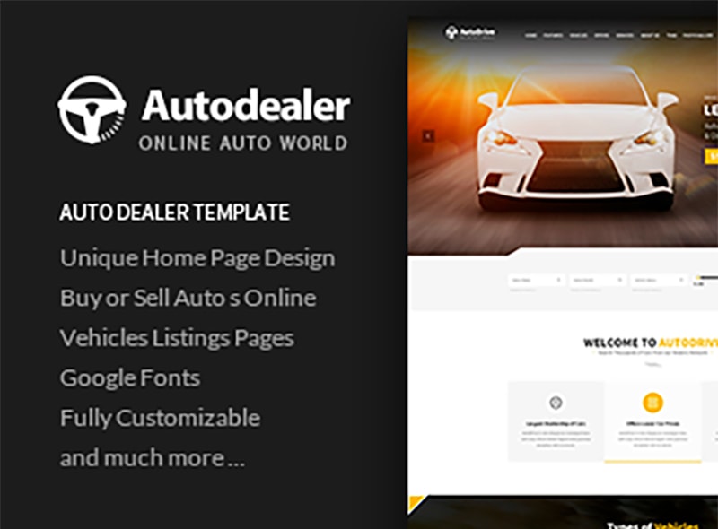 Autodealer – Auto Dealer WordPress Theme