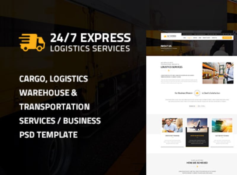 Express Logistics 24/7  – Cargo WordPress Theme