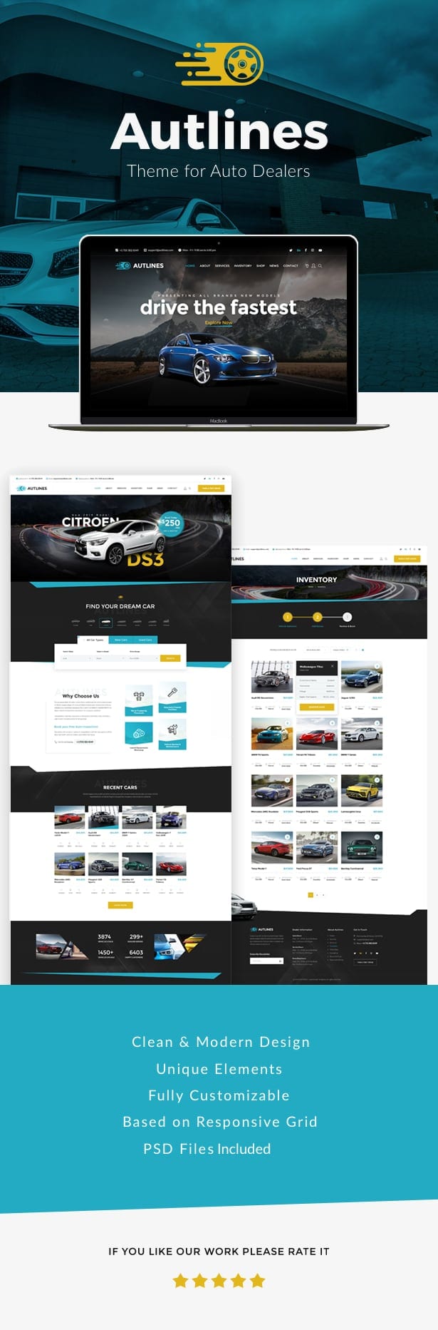 Autlines - Automotive  WordPress Theme - 2