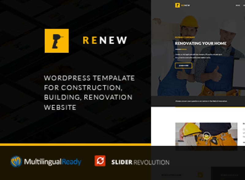 Home Remodeling & Renocation WordPress Theme