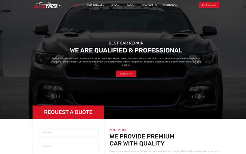 Autotrics - Automobile and Car Accessories Shop WordPress Theme