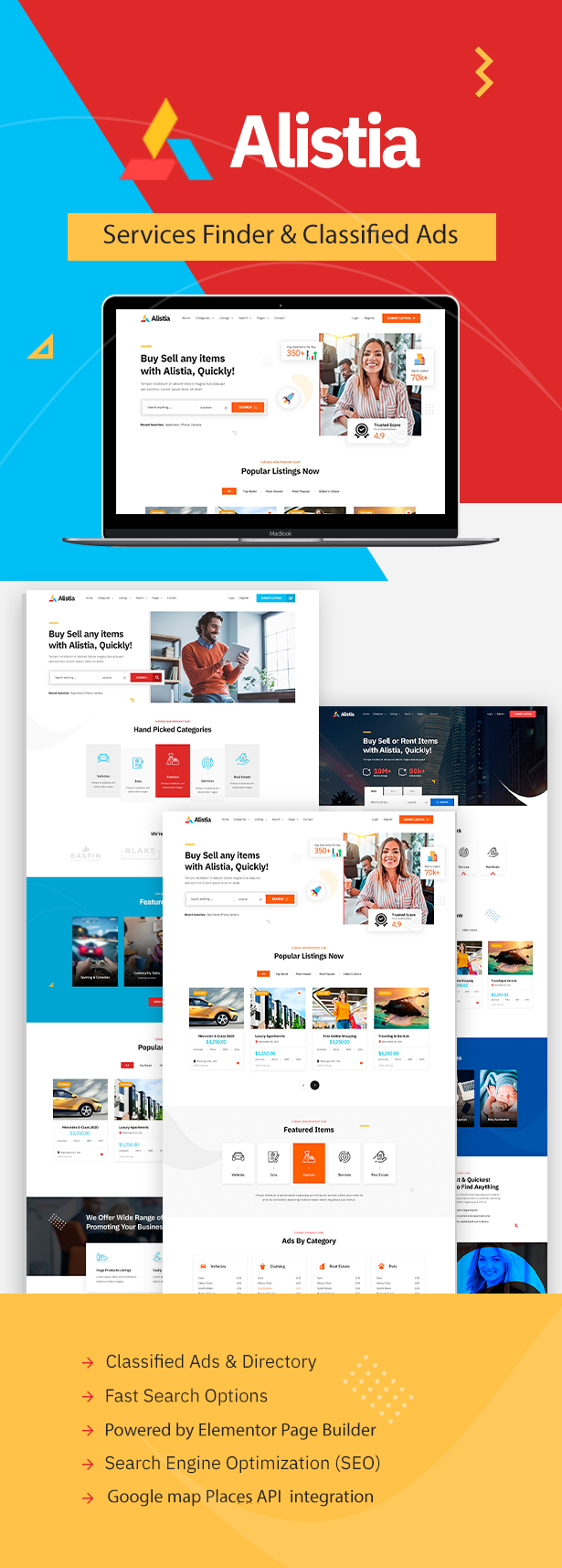 Alistia – Google Places Listing Theme