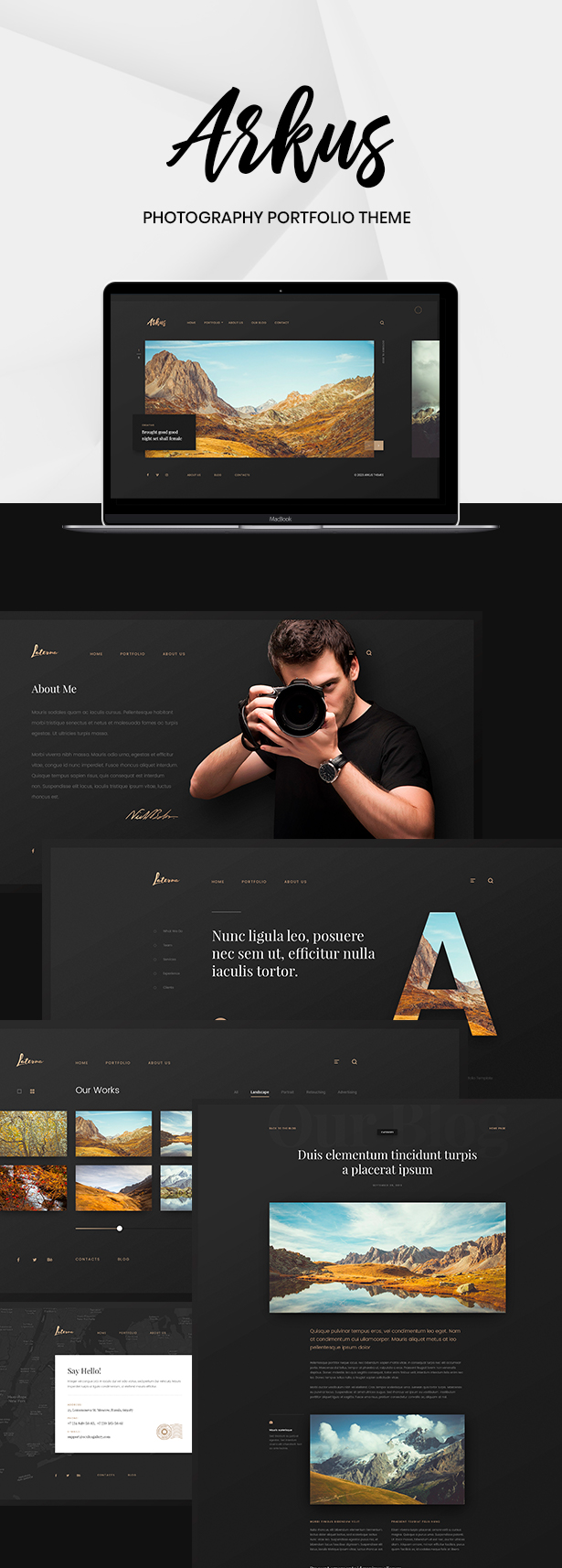 Arkus - Photography Portfolio WordPress Theme - 2