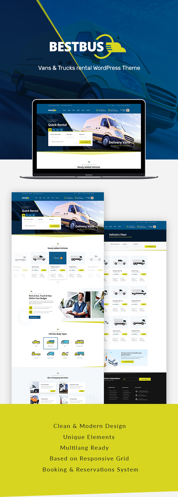 Bestbus -  Rental WordPress theme - 3