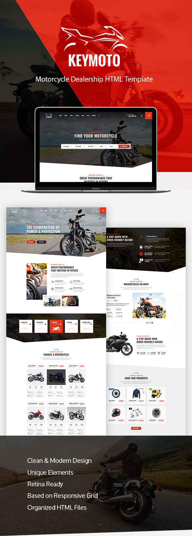 Keymoto - Motorcycle HTML Template - 1