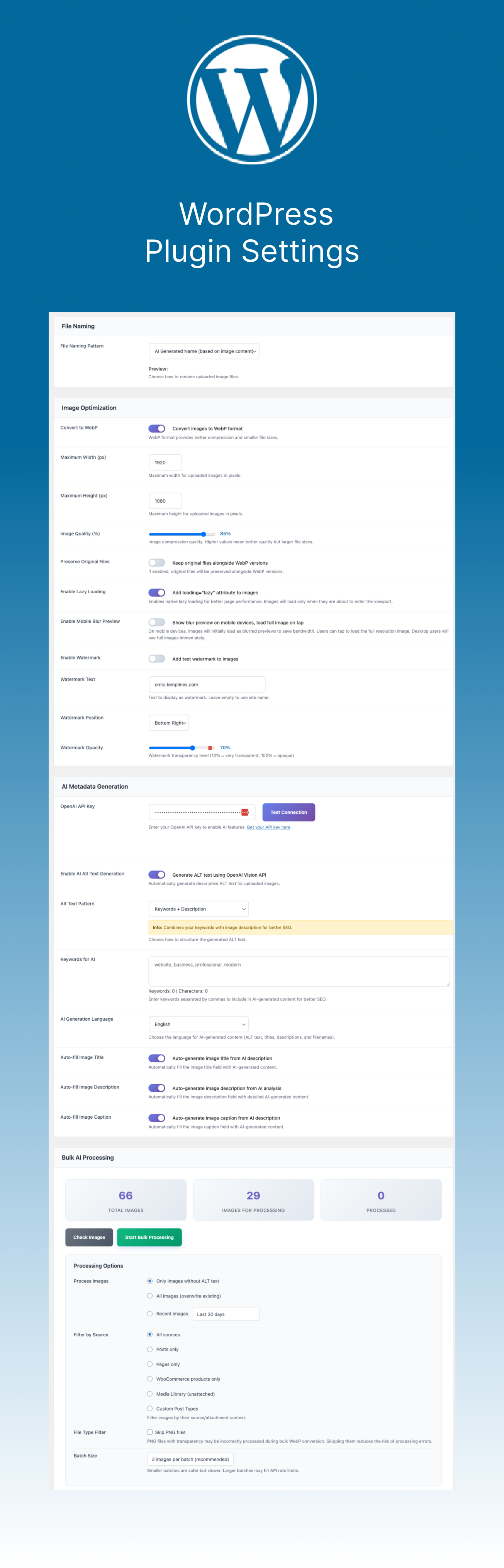 Omni Image Optimizer AI – WordPress Plugin for WebP, SEO ALT, and AI Metadata - 3