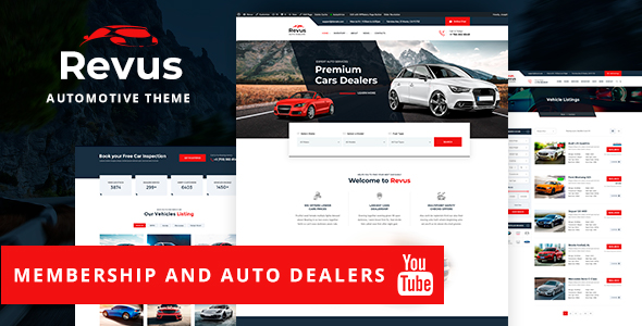 Revus - Automotive & Car Rental WordPress Theme - 1