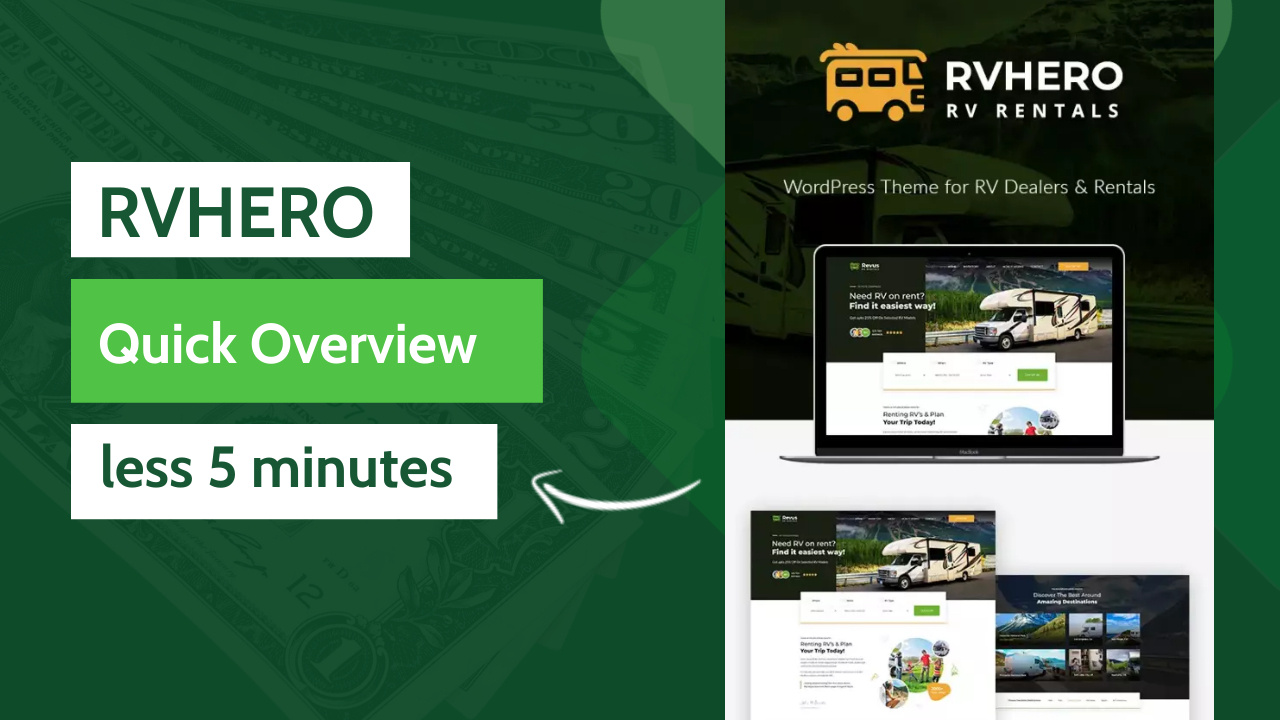 Rvhero –  RV Rental & Car Marketplace Theme - 2