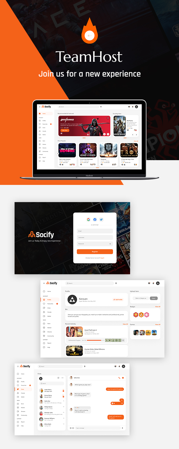 TeamHost - Gaming Community Theme - 1
