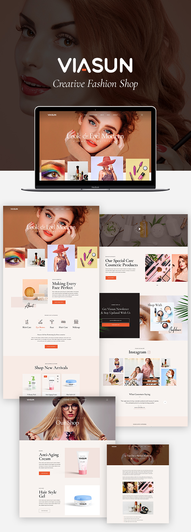 Viasun - Creative Cosmetic Store HTML - 1